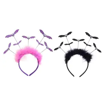 

2Pcs Adorable Cloth Hairband Bat Headband Costume Prom Party Bat Hair Band Head Band Hair Hoop Hair Accessories
