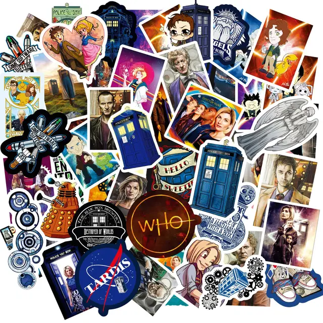 100Pcs Doctor Who Stickers TV Series for Luggage Car Laptop Notebook Decal Fridge Skateboard Sticker Cartoon Stickers