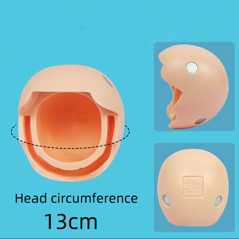 Ob11 Head YMY Head Bald Head Can Be Installed with Gsc Clay Man Replacement Face Open Eyelid Head 1/12bjd Doll Accessories ear black dolls