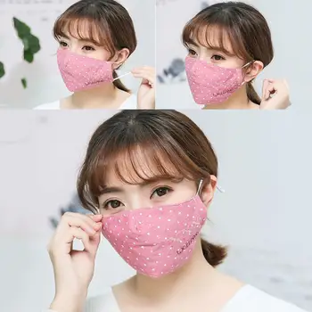 

Adults Kids Clover Embroidery Adjustable Earband Anti Droplet 3D Dust Proof Mask Fashion Anti-spray Mask fast shipments