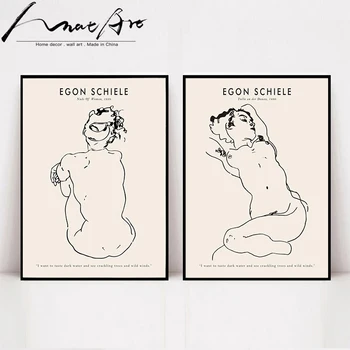 

Minimalist poster nordic decoration Nude painting house decoration living room decoration room decor line wall art canvas