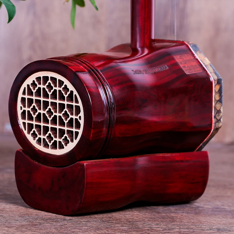 Red sandalwood octagonal Erhu African lobular red sandalwood / rosewood erhu