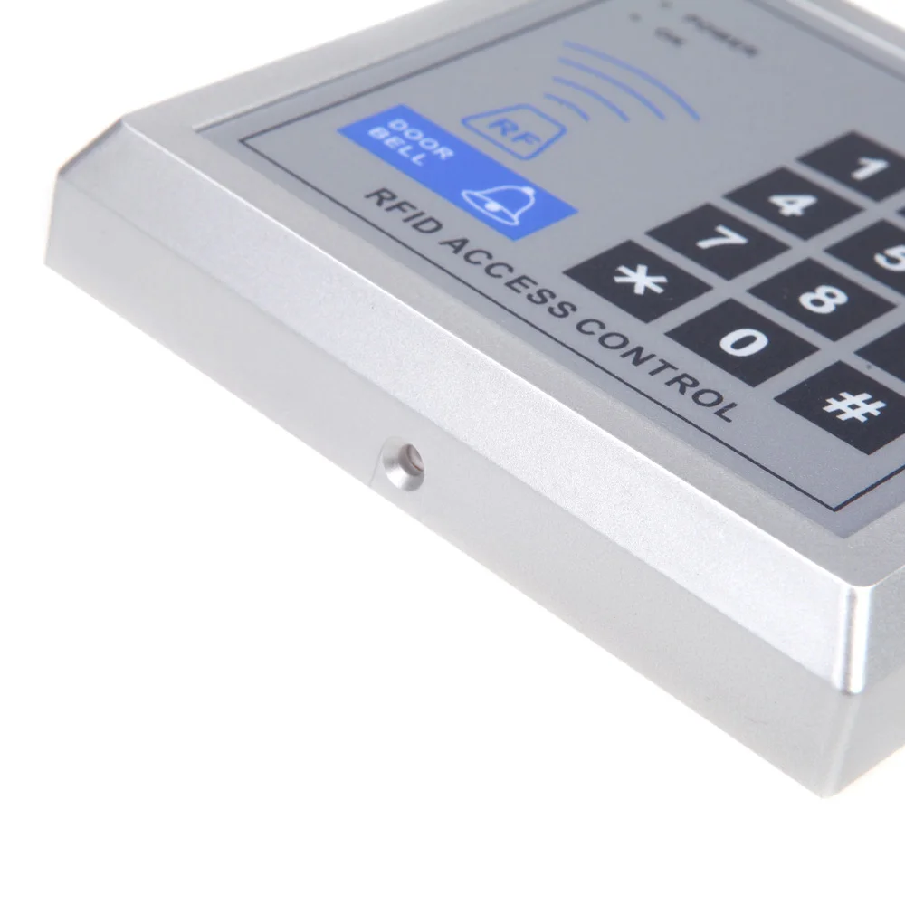Полный набор контроля доступа к двери RFID+ Электрический магнитный замок+ пульт дистанционного управления+ брелки для ID карты+ Кнопка питания+ кнопка выхода