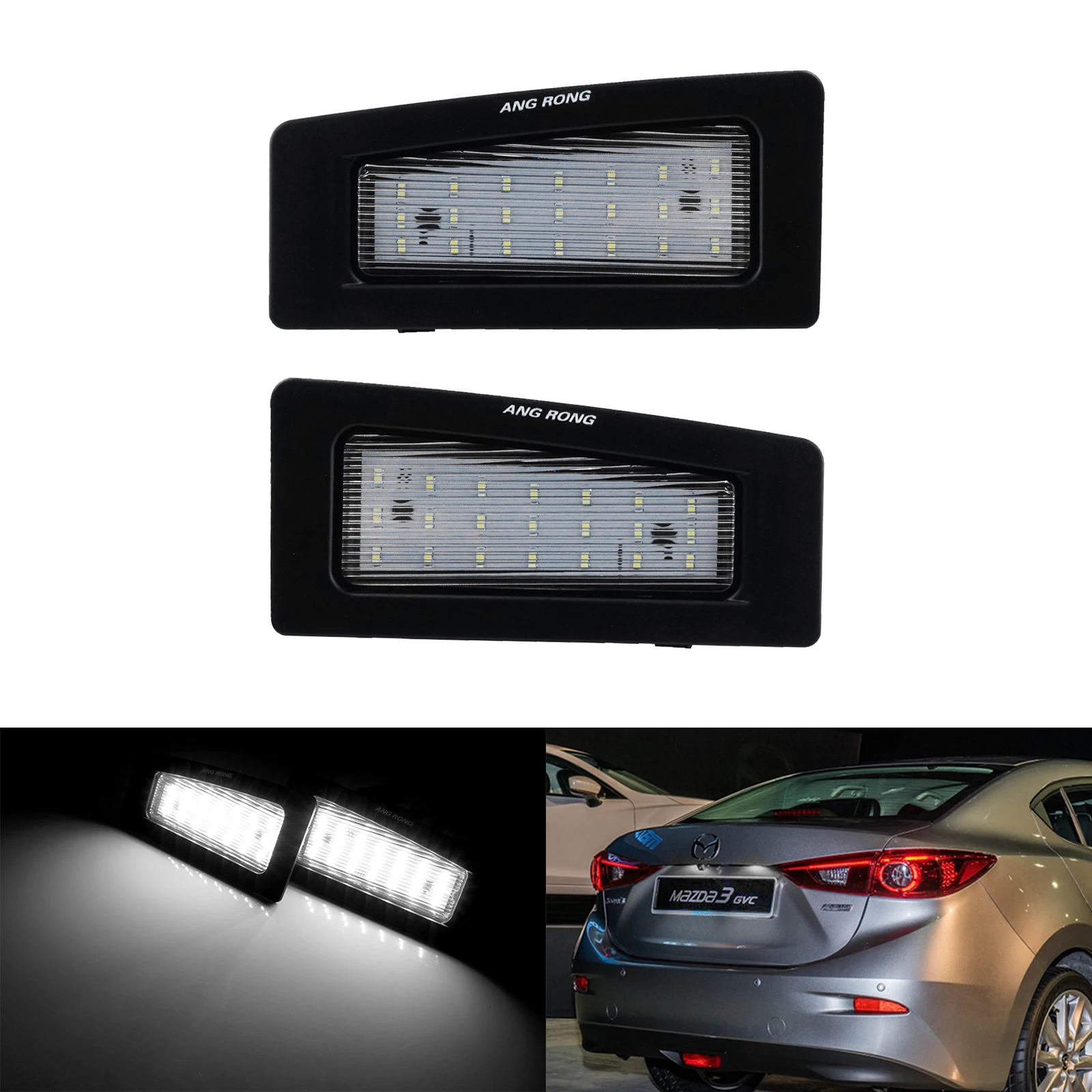 

For Mazda3 Axela BM/BN 13-18 LED License Number Plate Light White CX-3 2016-up