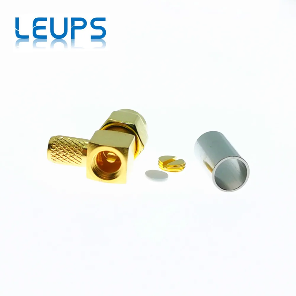 10 шт. коннекторы с прямым углом SMA RG58 RG142 LMR195 RG400 RF|connector crimp|connector maleconnector sma |
