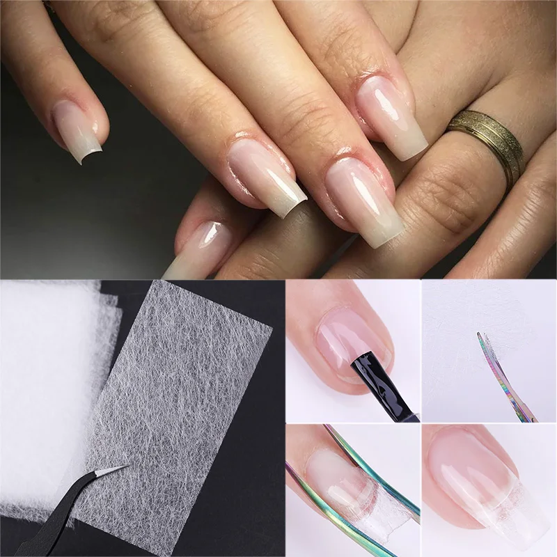 

Professional Nail Fiberglass Nail Extension Fibernails Nail Acrylic Tips Set Nails Extension Pack Fiber Glass Building Gel