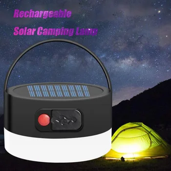 

Night Light Outdoor Portable Light LED Waterproof 4 Modes Dimming Rechargeable Solar Camping Lamp Emergency Tent Light 5V 0.3W