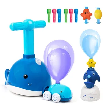 

NEW Power Balloon Launch Tower Toy Puzzle Fun Education Inertia Air Power Balloon Car Science Experimen Toy for Children Gifts