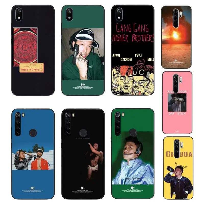 Чехол HTXian для мобильного телефона brother rich chigga 88 восходящий черный Xiaomi Redmi Note8T 7 9 Pro