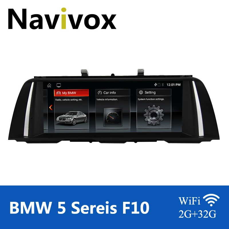 Автомобильный мультимедийный проигрыватель Navivox Android 10 0 для BMW Series 5 F10 F11 F18 2010 2016 CIC
