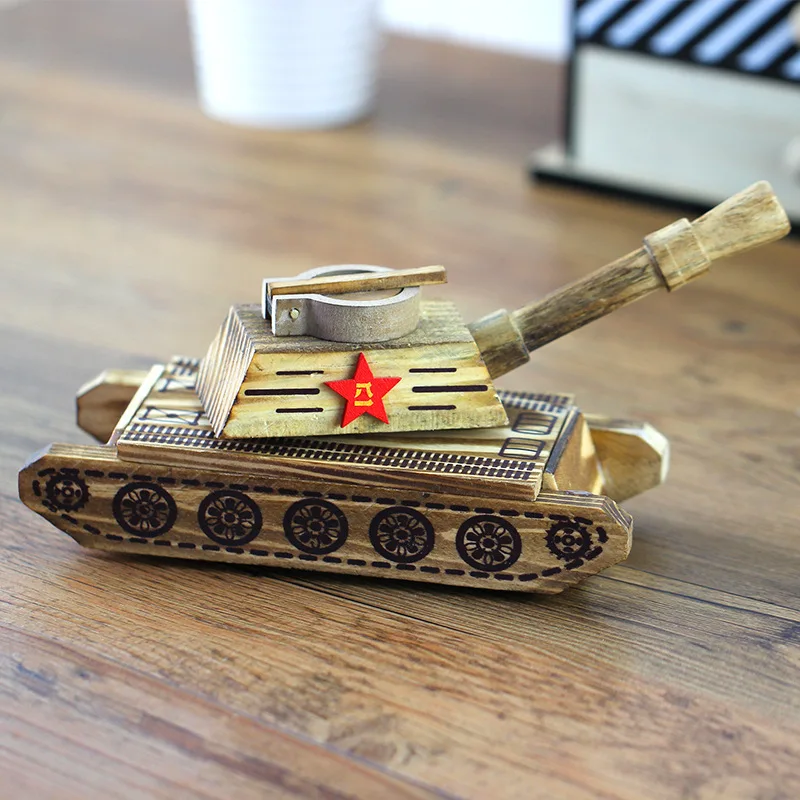 Модель военная колесница детская игрушка Баи Танк деревянная модель ремесленника украшения