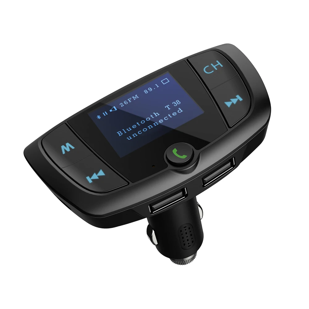 М модулятор передатчик Bluetooth Handsfree автомобильный комплект аудио MP3 плеер с 2.4A двойной USB автомобильный fm-передатчик зарядное устройство для телефона