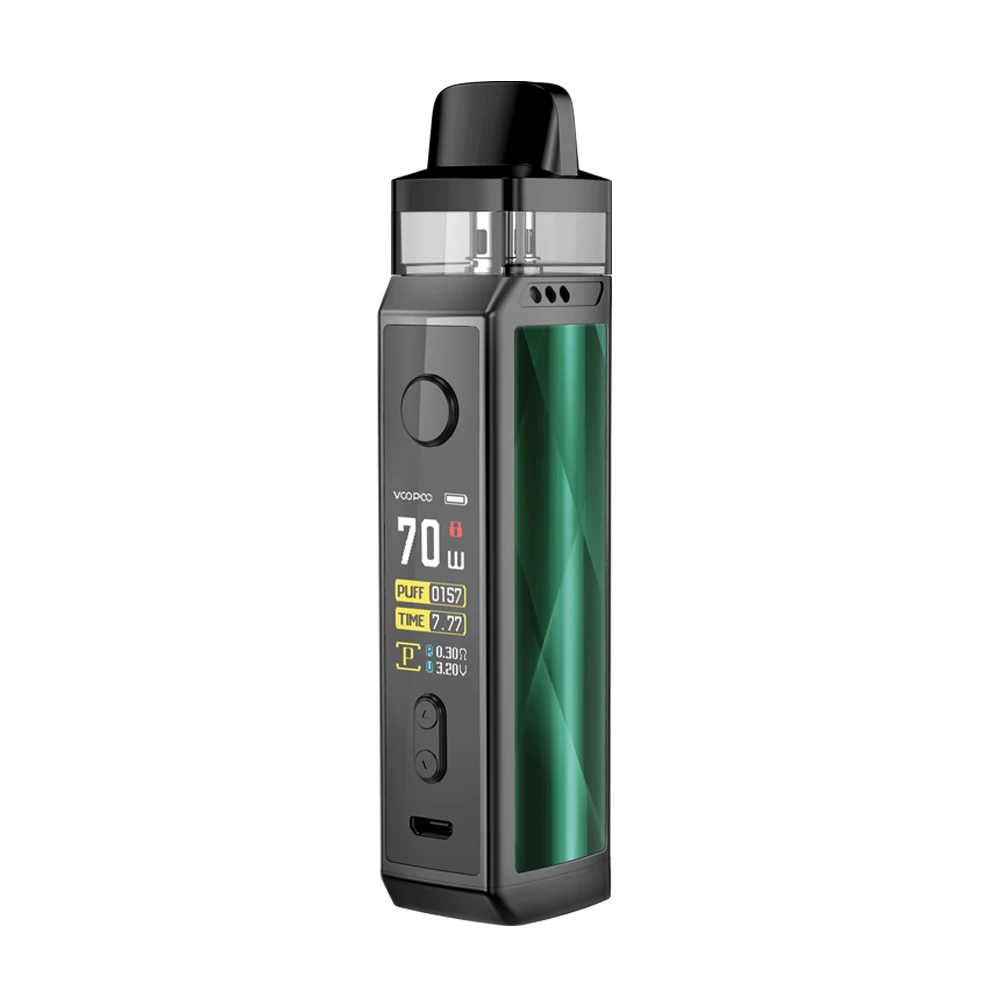VOOPOO VINCI X Pod Mod 70 Вт Vape комплект 5,5 мл Pod емкость с VM1 VM4 Vinci катушки 0,96 дюймов TFT цветной экран без батареи 18650 - Цвет: Dazzling-Green