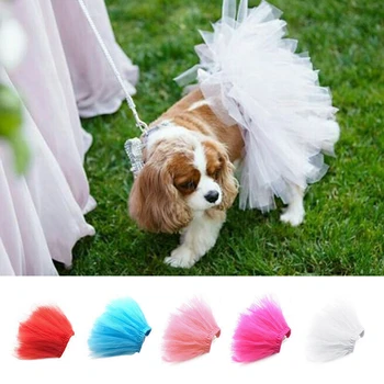 

Dog Cat Female Dog Mesh Gauze Tutu Skirts Princess Dress Skirt Pet Dog Cat Party Dress Summer Clothes Performance Costume