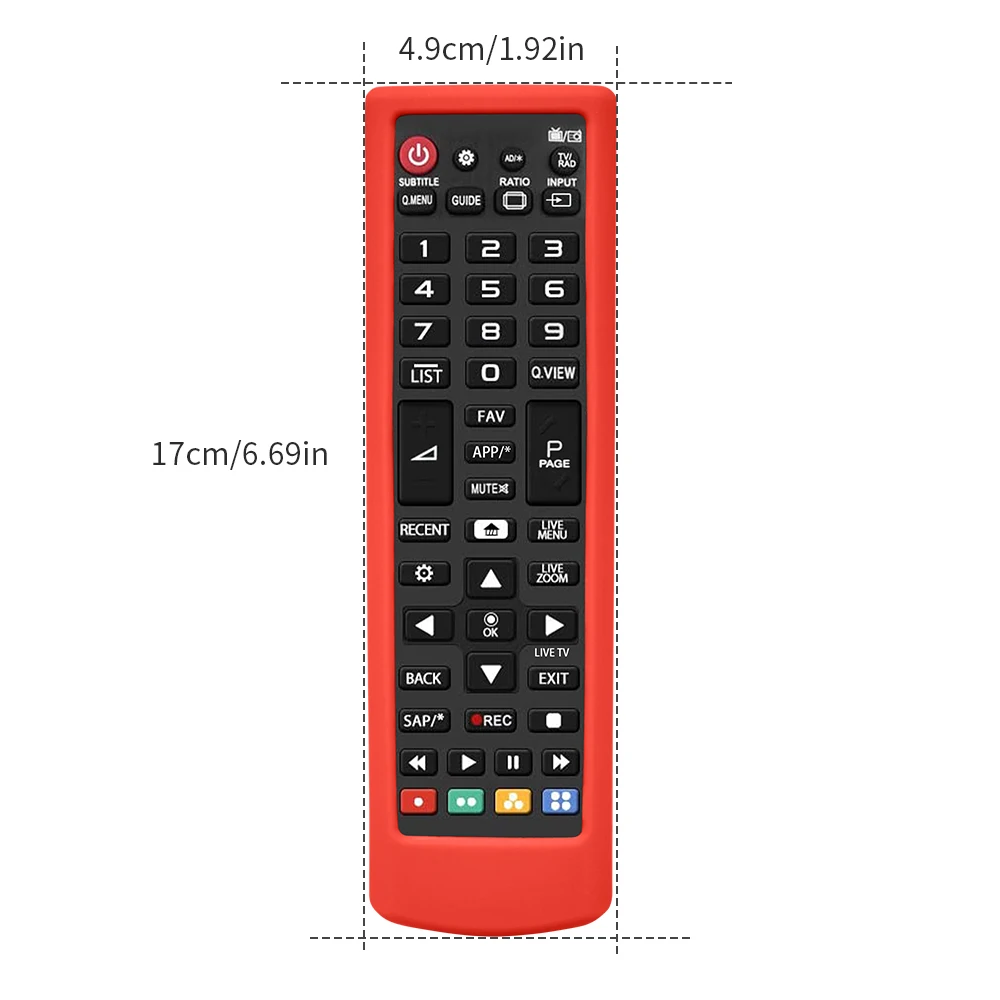 Funda para mando a distancia LG TV, cubierta remota para LG Smart TV  AKB75095307 AKB75375604 AKB74915305 original, funda de silicona de repuesto  para