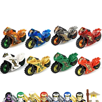 

Newest Ninjagoed Master Motorcycle mini Figures Blocks Action Super hero Knight Accessories Bricks Toys For Children Gift