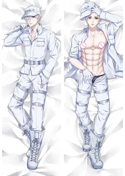 

Cells at Work White Blood Cell pillow Cover Case Sexy girls Macrophages 3D Double-sided Bedding Hugging Body pillowcase