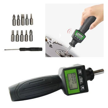

Potable Digital Torque Screwdriver Test Tool with Interchangeable Head High Accuracy 2% Range 0.4-4 Division Value 0.001