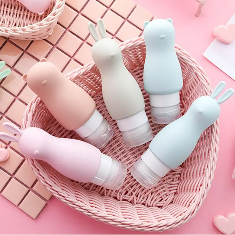 

5Pcs 90ml Empty Bottle Set Shampoo Shower Gel Squeeze Dispenser Refillable Portable Outdoor Travel Cosmetic Lotion Toiletry Bott