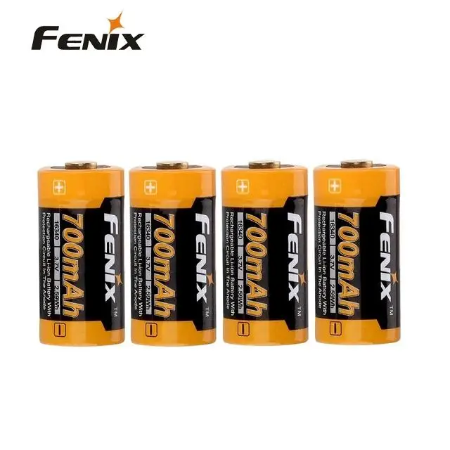 Fenix ARB-L16-700 3,6 V 700mAh 16340 литий-ионная аккумуляторная батарея с защитой цепи - Цвет: 4pcs