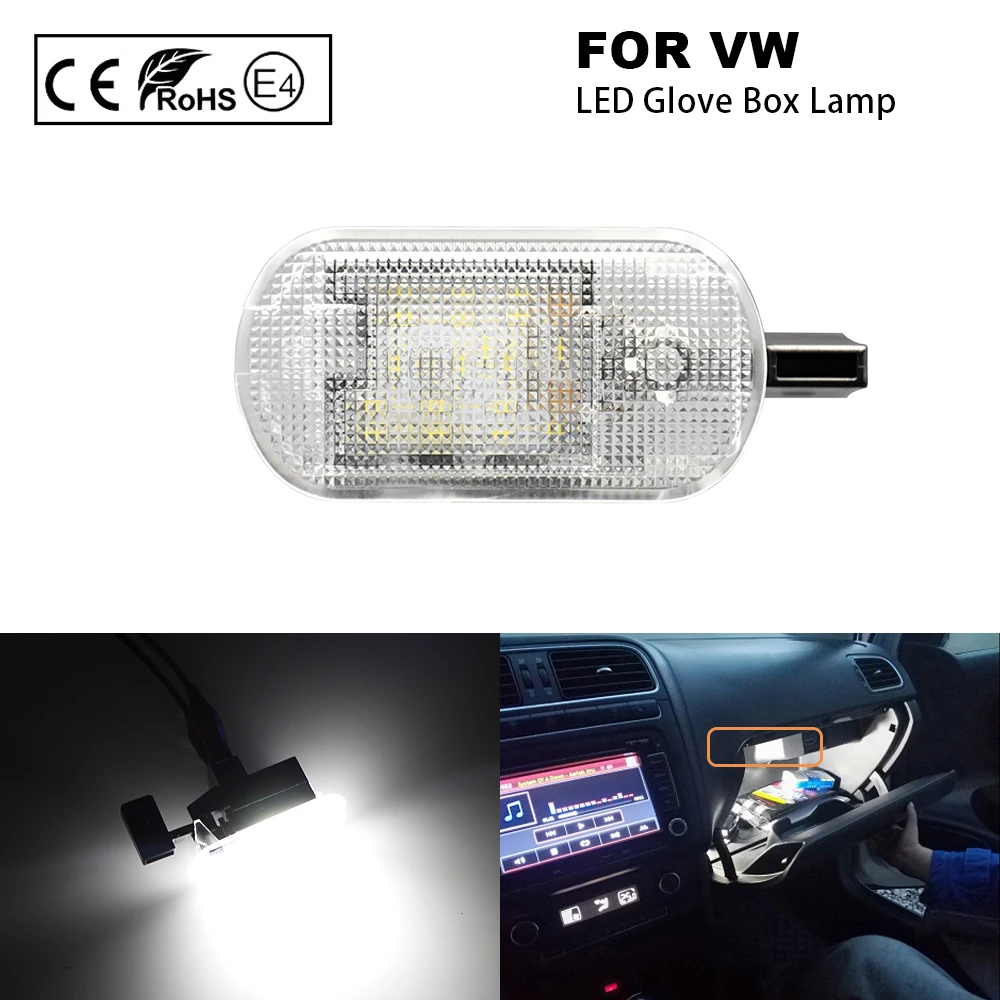 1 шт. светодиодный подсветки перчаточного ящика для хранения светильник лампа VW