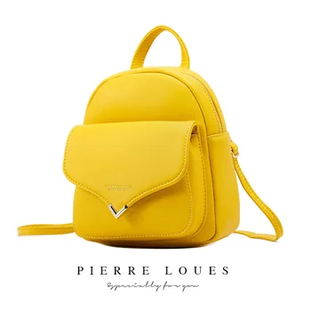 

Mini Backpack Women PU Leather Shoulder Bag For Teenage Girls Kids Multi-Function Small Bagpack Female Ladies Bag