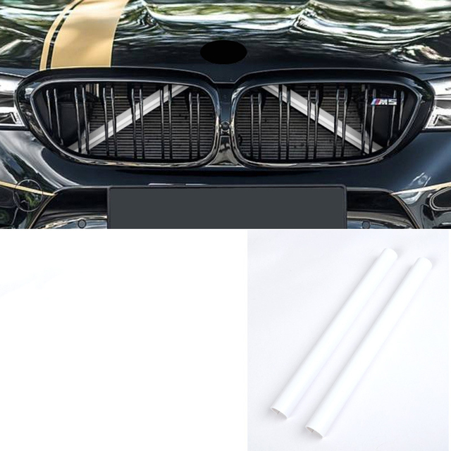 Front Grille Trim Strips For BMW 5 6 7 series G30 G31 G32 6GT G11 G12 Z4 G29 2017 2018 2019 2020 2021 Accessories Stickers