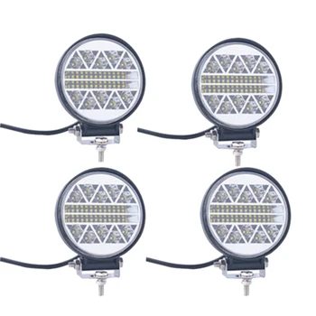 

4x 62W Offroad LED Light Bar Flood Spot Combo Beam Spotlight 12V for Je ep ATV UAZ SUV 4WD 4x4 Truck Tractor LED Work Light