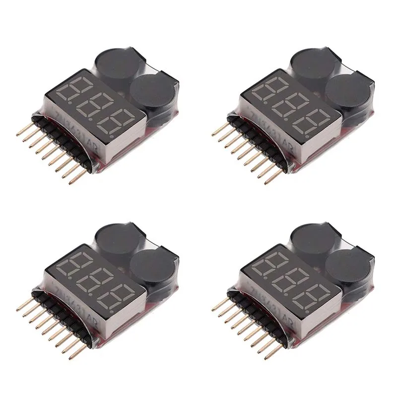 BX100 1S 8S измеритель напряжения батареи тестер Lipo монитор звуковой сигнал индикатор тревоги для 3 7 В 4 11 1 в