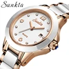 SUNKTA mode femmes montres or Rose dames Bracelet montres Reloj Mujer 2022 nouveau créatif étanche Quartz montres pour les femmes ► Photo 2/6