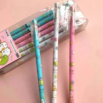 

3 Pcs Cute San-X SUMIKKO GURASHI 0.5mm Gel Pen Kawaii animal Black ink Novelty Pen School Office Fountain Pen stationery gift