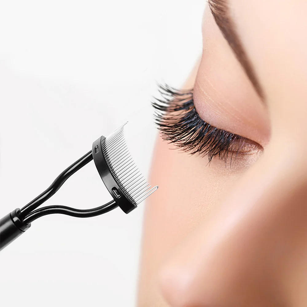 

Eyelash Comb Brush Makeup Mascara Guide Applicator Eye Lash Separator Mascara Lift Curl Metal Brush Beauty Makeup Essential Tool