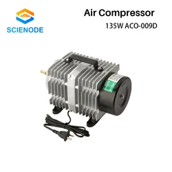 Scienode 135W Air Compressor 110V 220V Electrical Magnetic Air Pump Machines For CO2 Laser Engraving Cutting Machine ACO-009D