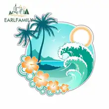 EARLFAMILY 13cm x 12.6cm Tropical Islands Hawaii Car Stickers Cartoon Vinyl JDM Bumper Trunk Truck Graphics Waterproof Anime EARLFAMILY 13cm x 12.6cm Tropical Islands Hawaii Car Stickers Cartoon Vinyl JDM Bumper Trunk Truck Graphics Waterproof Anime