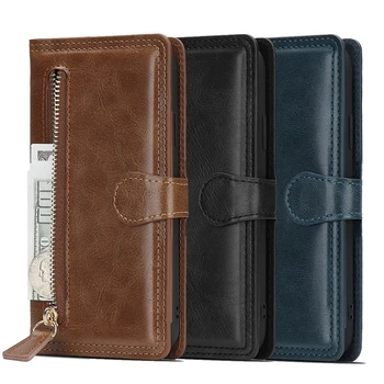 

LCHULLE Luxury Zipper Flip Wallet Leather Case for Iphone 11 Pro Max Card Slots Purse Magnetic Phone Back Cover Coque Funda Capa