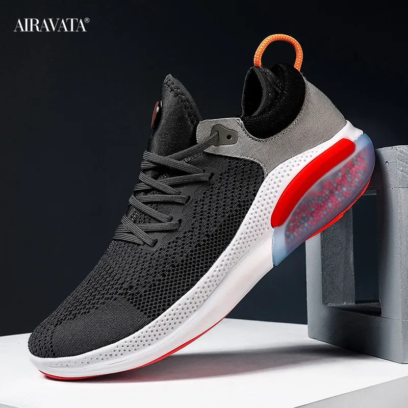 

Sneakers Men High Quality Breathable Mesh Lace-up Air Cushion Soft Bottom Casual Shoes