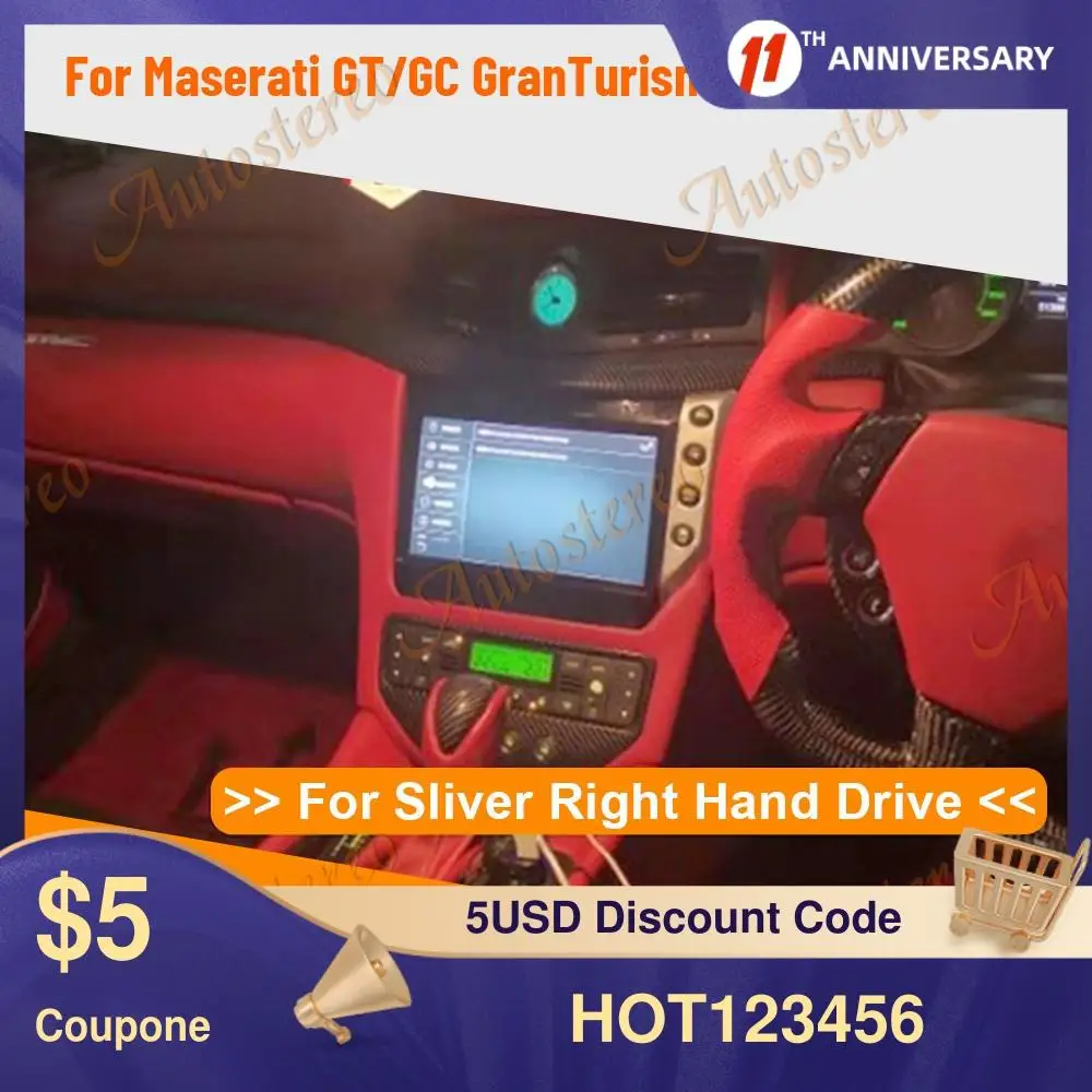 Android 9.0 Car No Dvd Player Gps Map Navigation Per Maserati Gt/Gc Granturismo 2007 - 2017 Auto Stereo Radio Player Head Unit