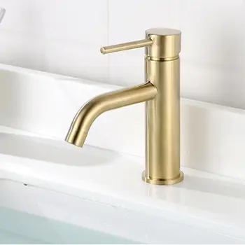 

Bathroom Basin Faucet Rose Gold & Black Brass Sing