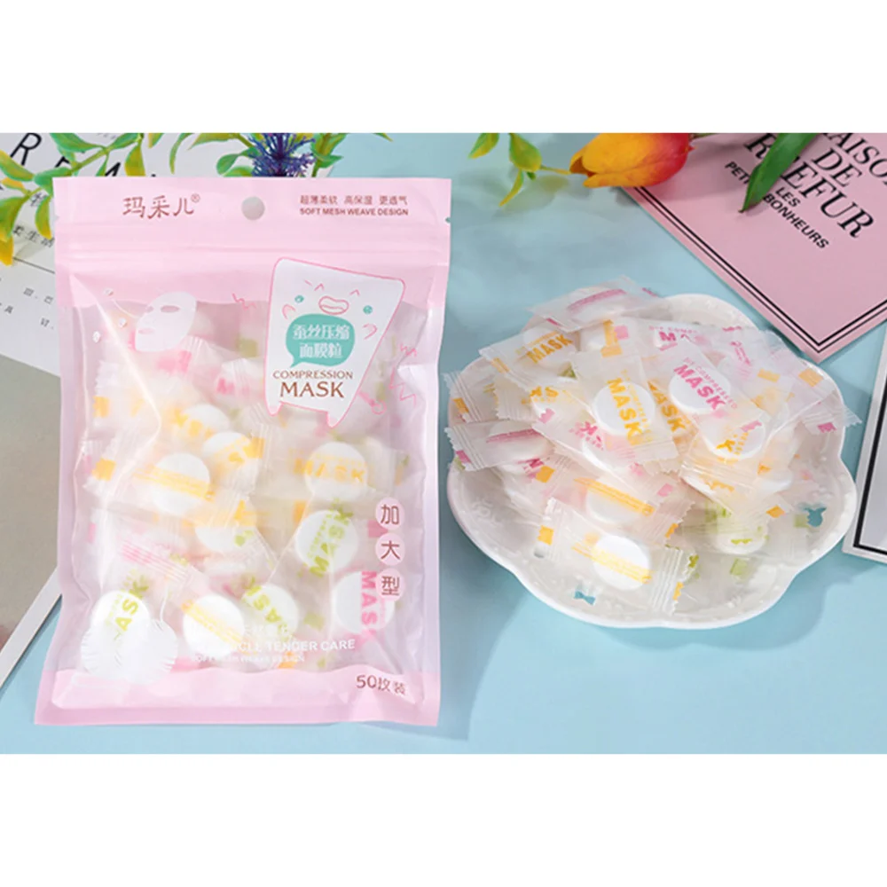 Facial-Mask Skin-Care for Women White Silk Natural 30/50pcs Natural