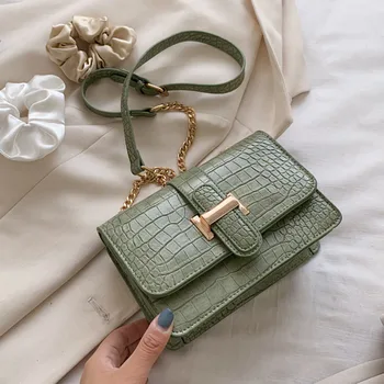 

Fashion stone pattern PU Crossbody Bags For Women 2020 Small Shoulder Messenger Bag High quality Chain Shoulder bags and Purses