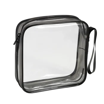 

Transparent Cosmetic Lightweight Travel Portable PVC Waterproof Zipper Multi-functional Fabala Storage Makeup