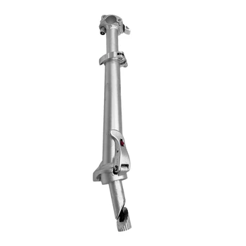 

Folding Bike Stem with Teeth 25.4Mm Aluminum Alloy Height Adjustable Folding Riser Stem -Silver