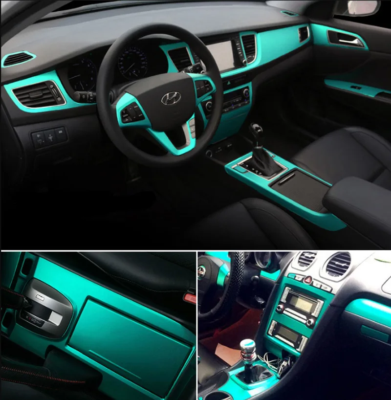 Teal Brushed Metallic Wrap Vinyl-1