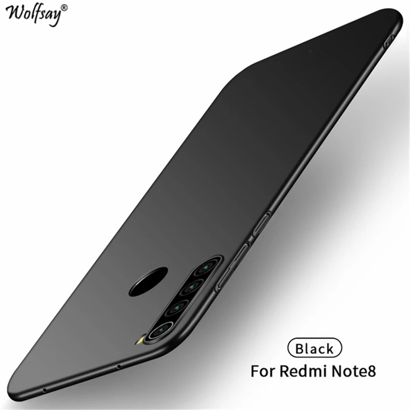 

Wolfsay For Cover Xiaomi Redmi Note 8 Case Ultra Thin PC Armor Hard Back Phone Case For Xiaomi Redmi Note 8 Cover Redmi Note 8