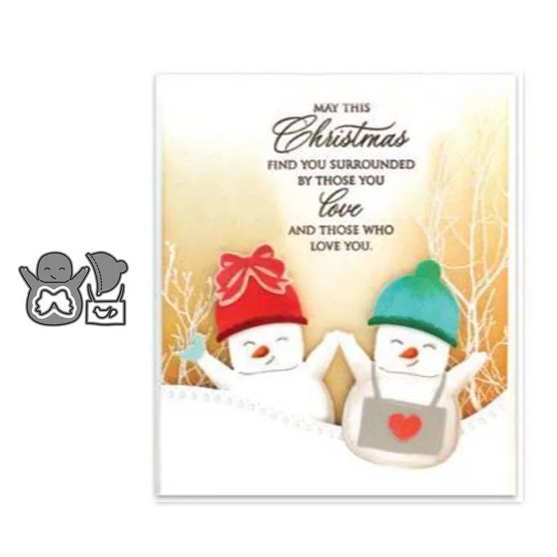 

Metal Cutting Dies Christmas snowman Stencils New 2019 for DIY Scrapbooking Album Embossing Paper Card Crafts Template