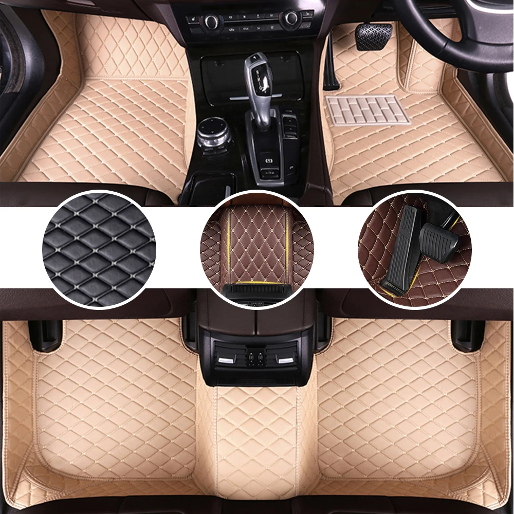 Автомобильный коврик для ног для Toyota Allion 2007- 2013 до 2008 водонепроницаемые аксессуары только для правого привода - Название цвета: beige