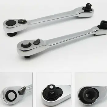 

1/4"Mini Ratchet Wrench Batch Head Handle Small Fly Socket Wrench Double-Ended Torque Wrench Spanner Hand Repair Tools