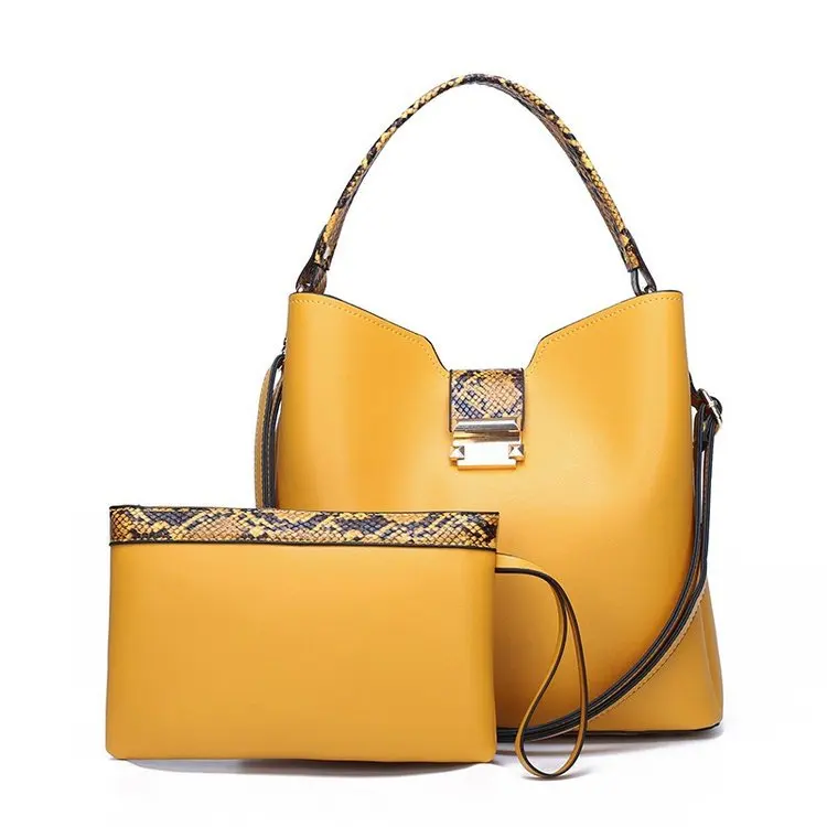 

2020 Spring New Style Popular Versatile Online Celebrity GIRL'S Crocodile Pattern Bucket Bag Crossbody Bag Classic-Style Fashion