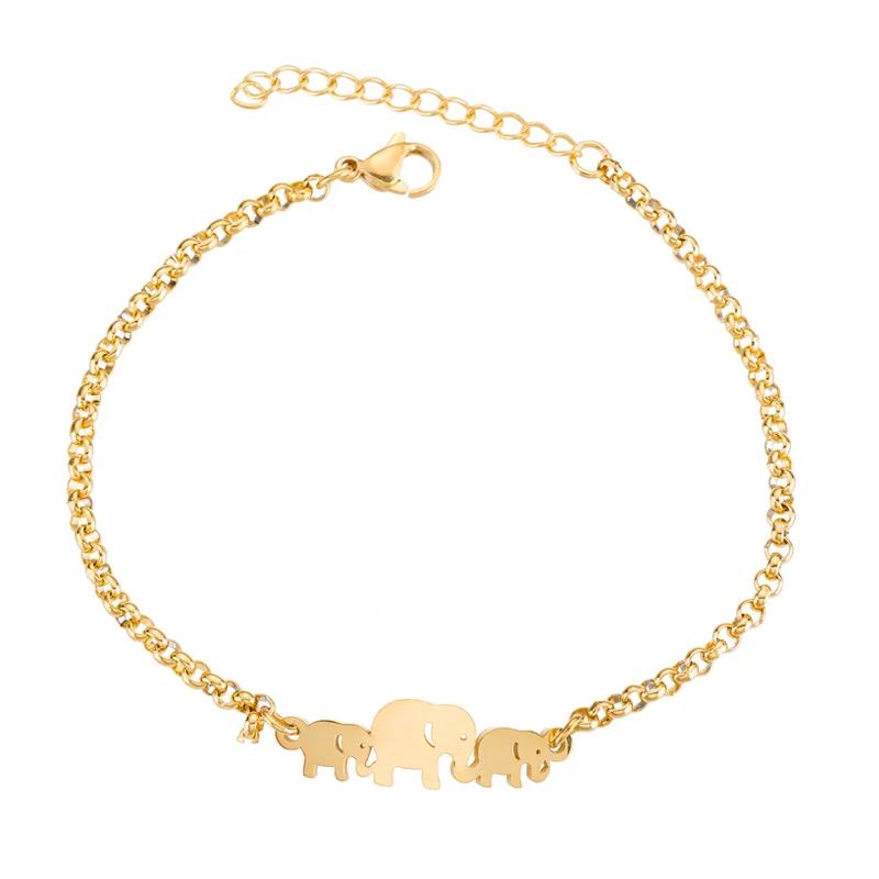 

Creative Cute Elephant Bracelet Warm And Happy Elephant Cute Baby Elephant GIRL'S Elegant Animal Hand Jewelry Gift