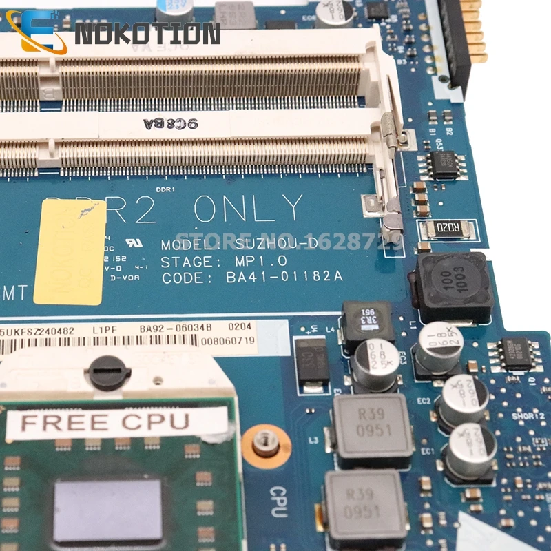  NOKOTION Laptop motherboard For Samsung NP-R425 R425 HD5430 DDR2 BA92-06034A BA92-06353A BA92-06353